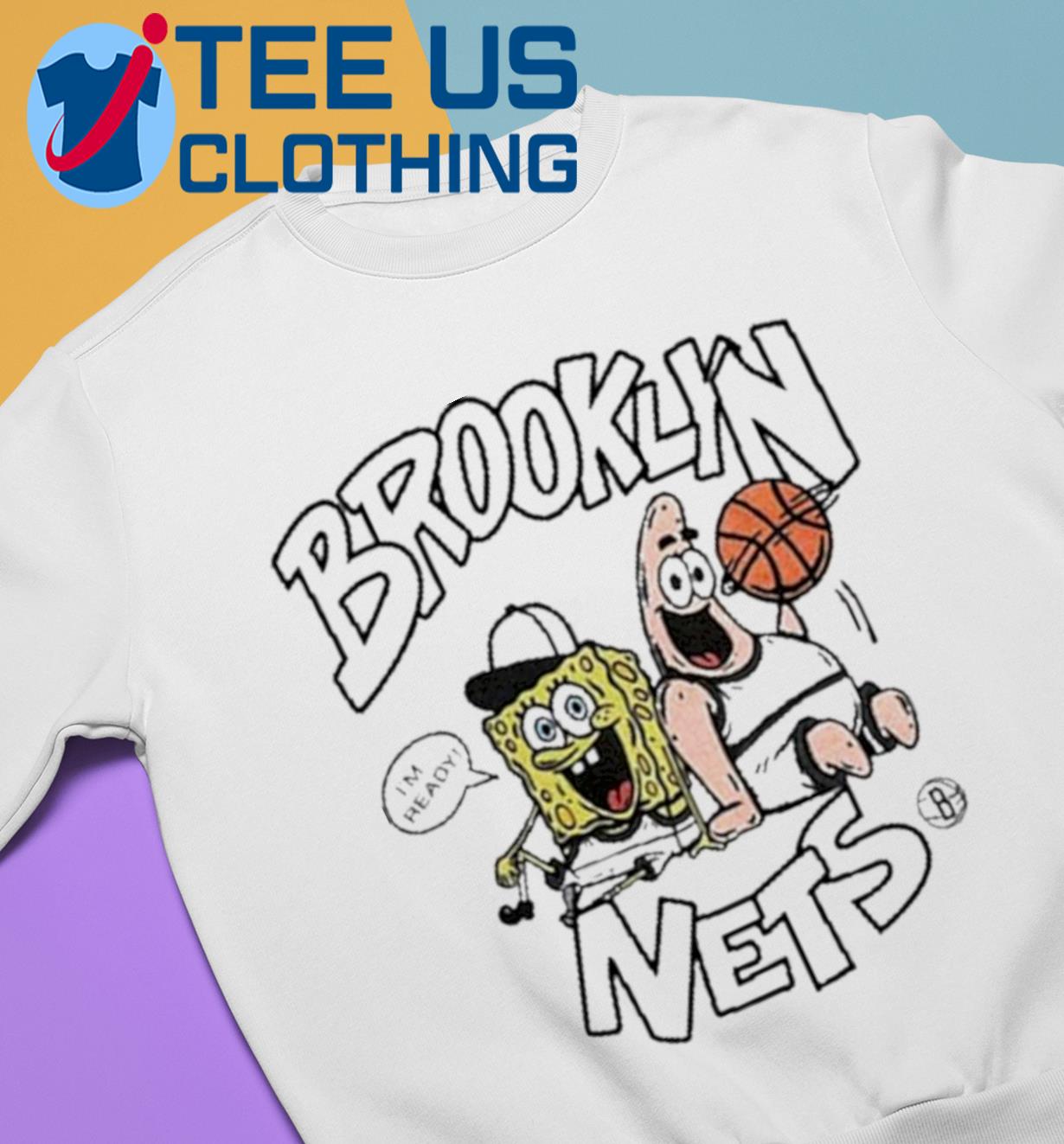 Brooklyn Nets Homage Heathered NBA X Spongebob Collab Tri Blend Shirt,  hoodie, sweater, long sleeve and tank top