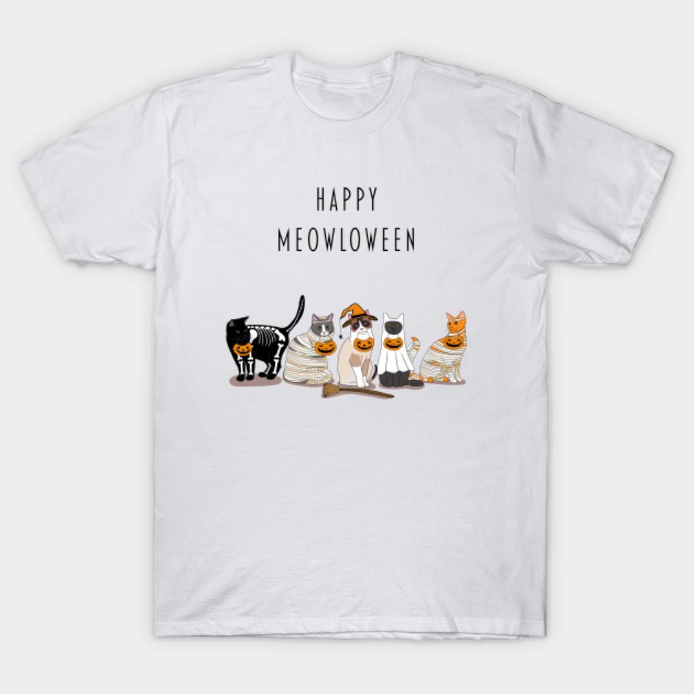 Happy Meowloween Cats T-Shirt