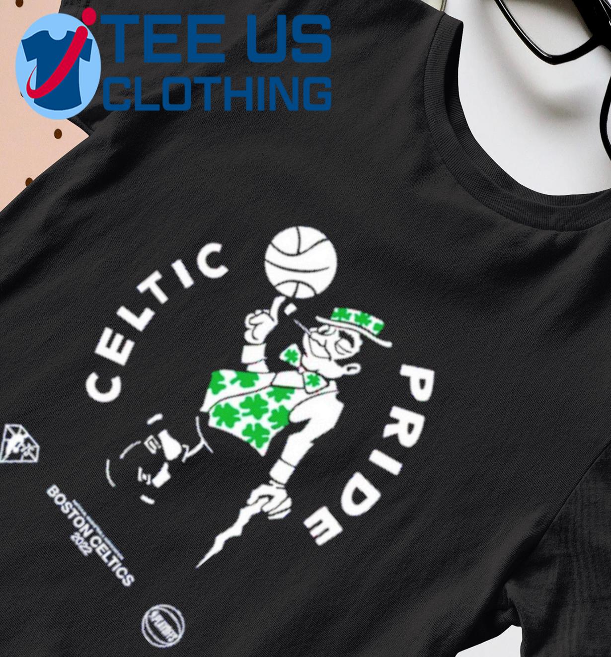 Celtics Gray Celtics Pride Tee