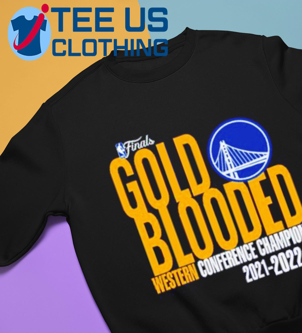 Golden State Warriors Finals 2021-2022 Gold Blooded Champions logo T-shirt,  hoodie, sweater, long sleeve and tank top