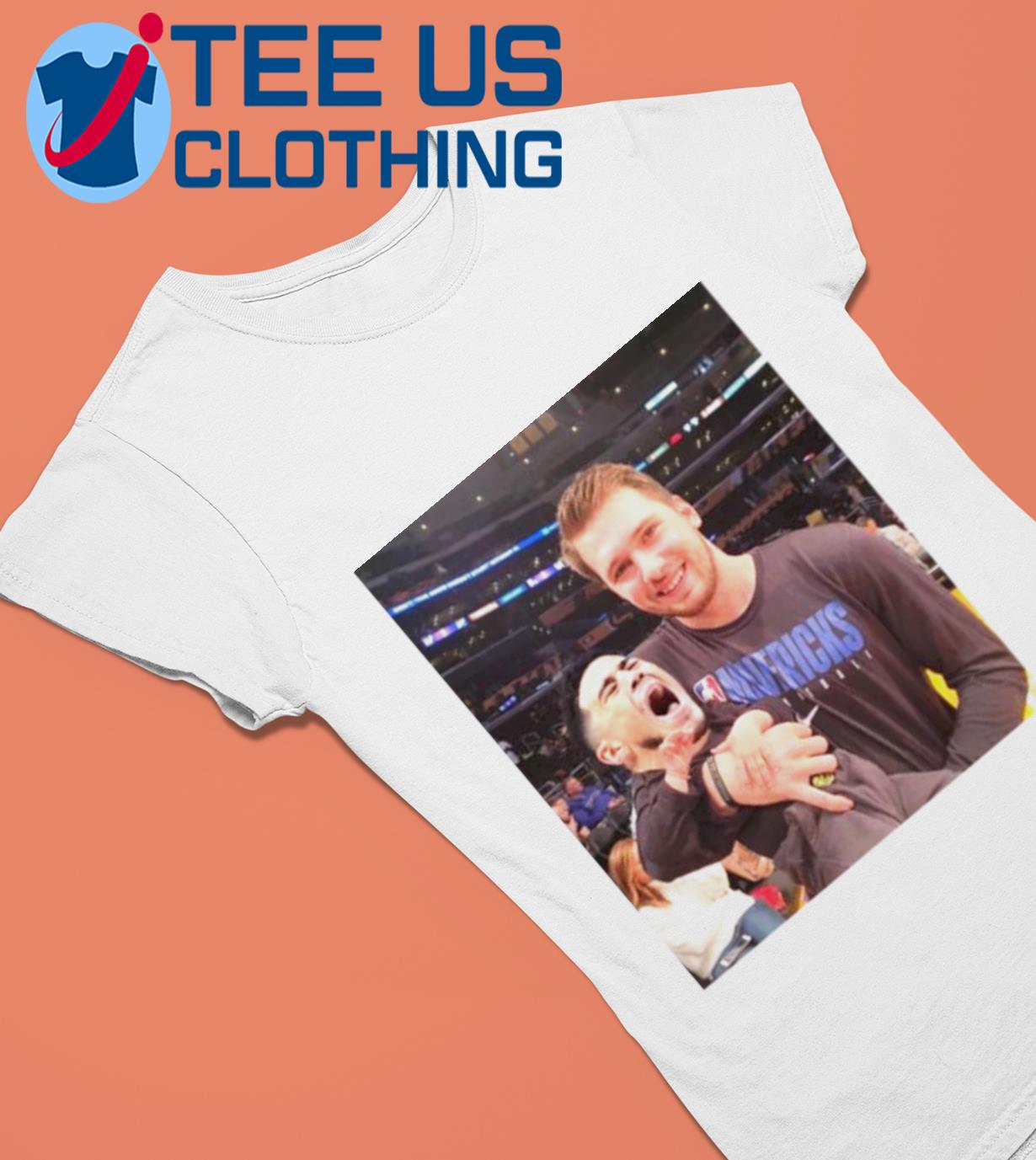 Luka Doncic Carrying Devin Booker Crying Baby Shirt - Kingteeshop