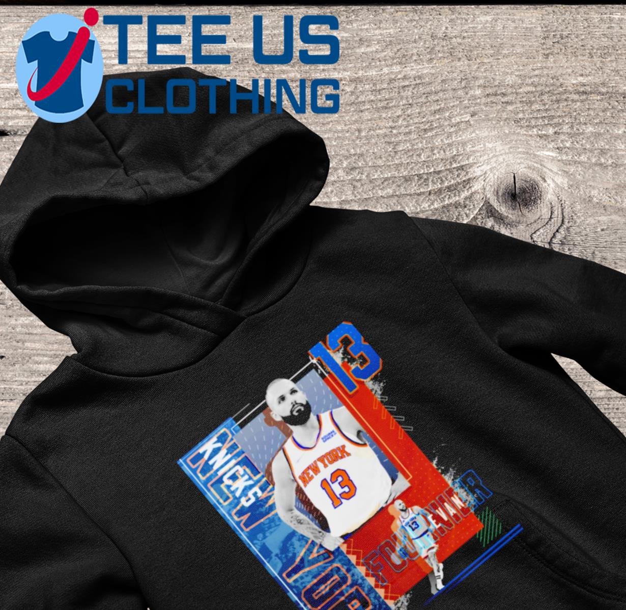 Evan Fournier Basketball Paper Poster Knicks - Evan Fournier - Long Sleeve  T-Shirt