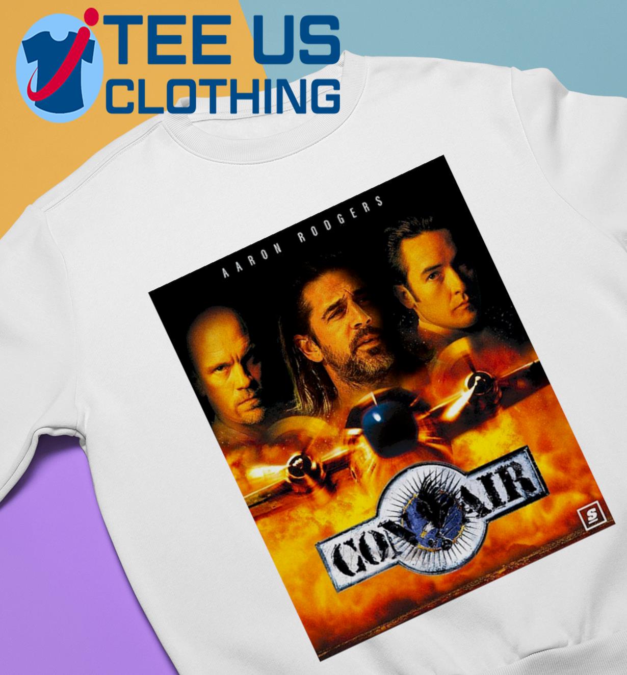 Aaron Rodgers Con-Air Shirt, hoodie, sweater, ladies v-neck and