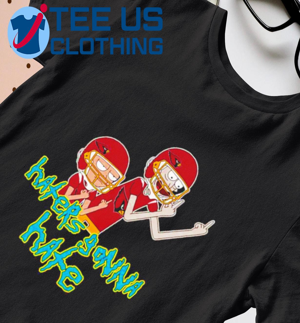 Rick Morty In Spaceship Arizona Cardinals T-Shirt - Cruel Ball