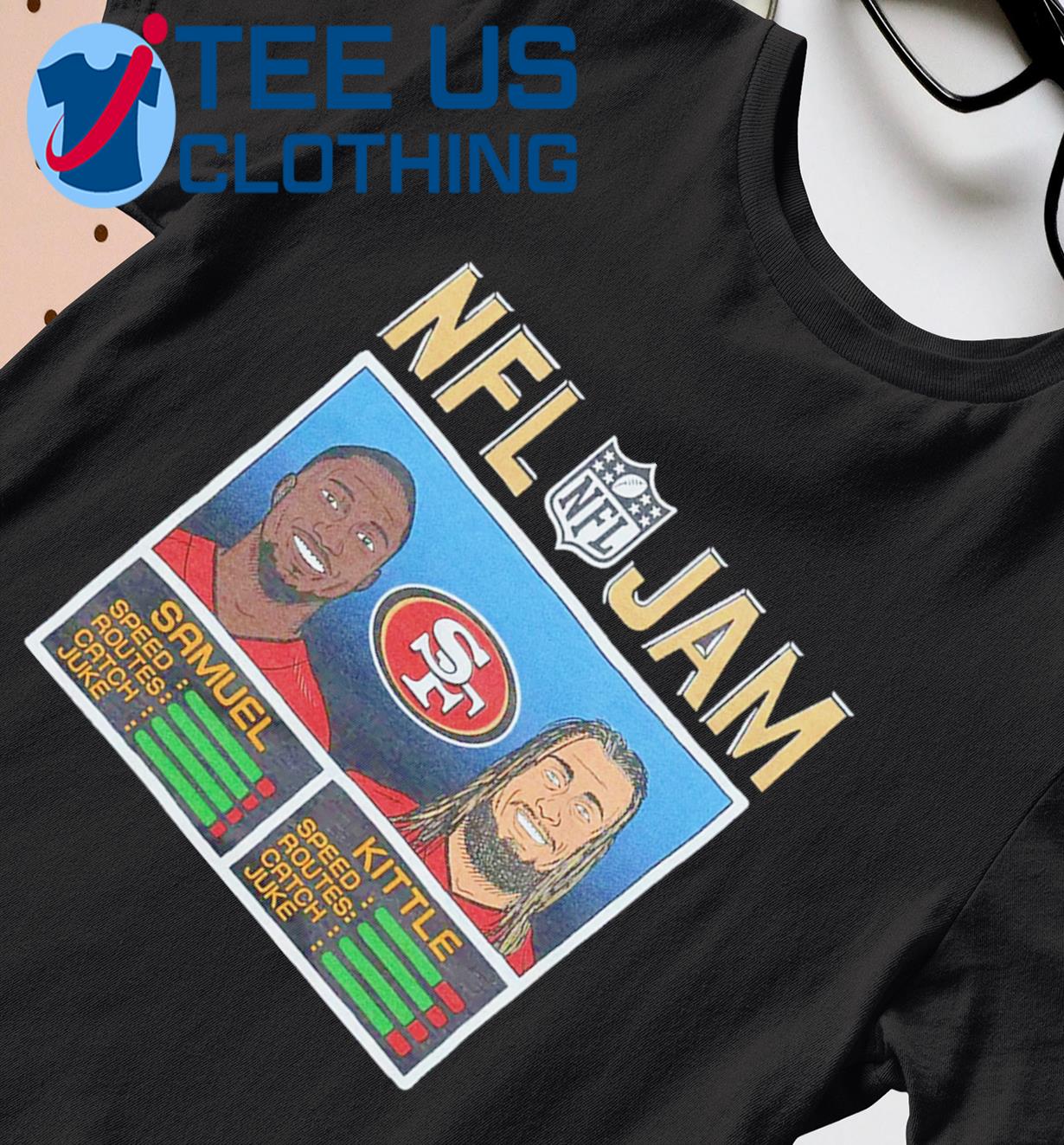 NFL Jam Deebo Samuel and George Kittle San Francisco 49ers T-Shirt - TeeHex