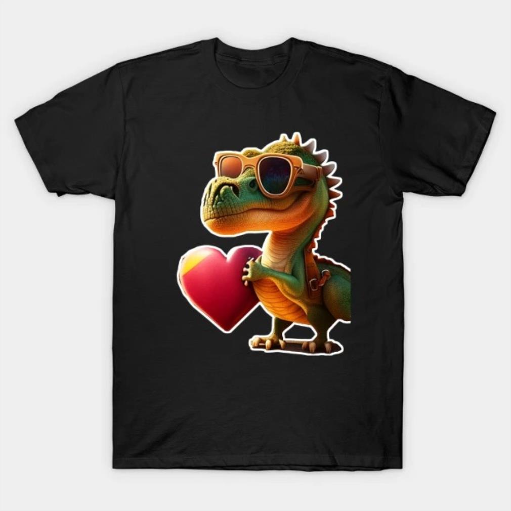 The Heart-Stealing T-Rex Valentine's Day Tee T-Shirt