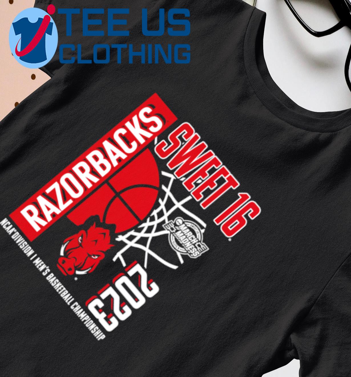 Arkansas Razorbacks 2023 NCAA Men's Basketball Tournament March Madness Sweet 16 shirt
