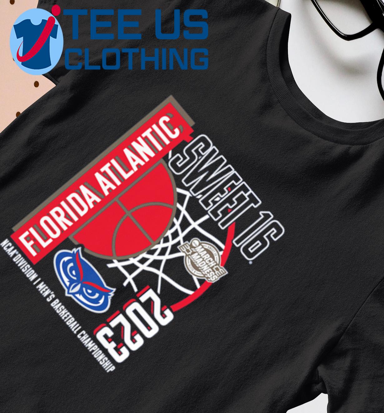 FAU Owls 2023 NCAA Men's Basketball Tournament March Madness Sweet 16 shirt
