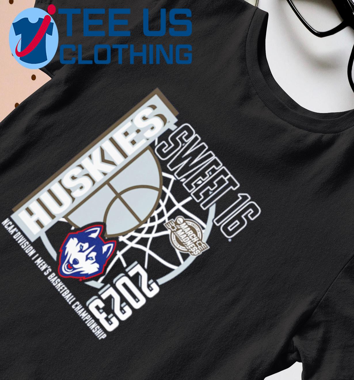 UConn Huskies 2023 NCAA Men's Basketball Tournament March Madness Sweet 16 shirt