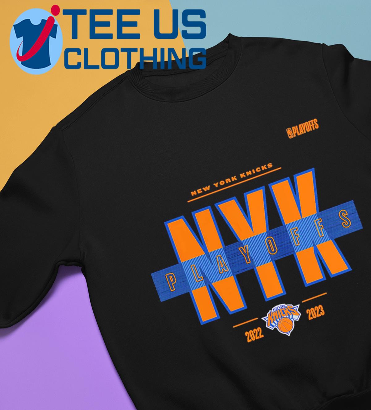 Official New York Knicks 2023 NBA Playoffs Jump Ball T-Shirt