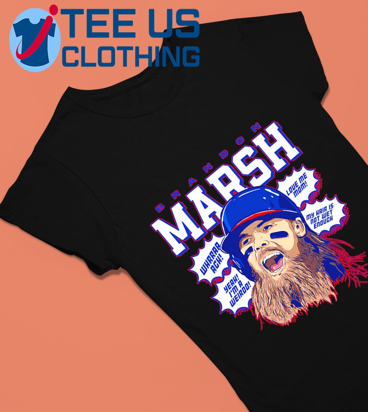 Philadelphia Phillies Brandon Marsh Men's Premium T-Shirt - Tri Gray - Philadelphia | 500 Level Major League Baseball Players Association (MLBPA)