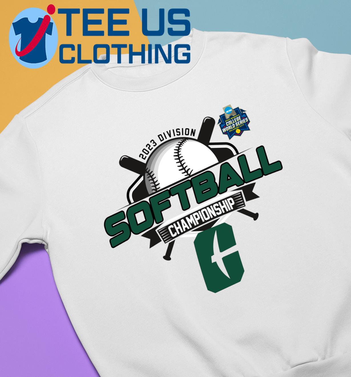 Charlotte 49ers 2023 DI softball Championship and women's Champions college  world series logo T-shirt, hoodie, sweater, long sleeve and tank top