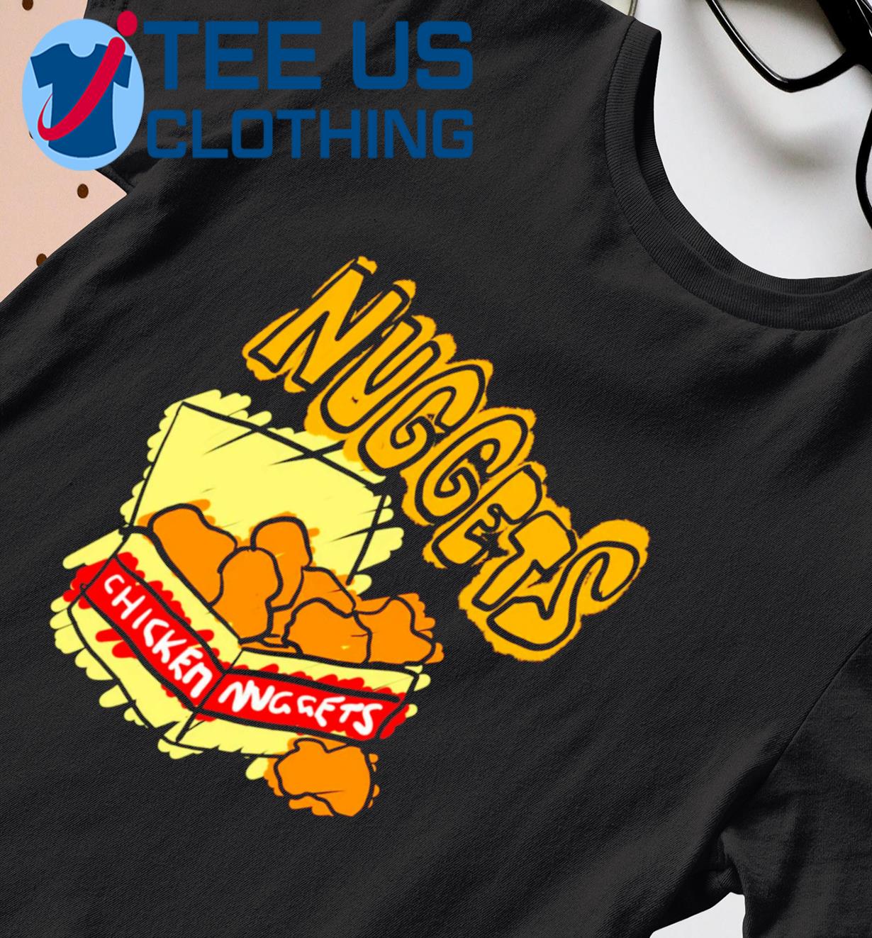 Chicken Nuggets Courtside Exclusive Denver Funny Shirt