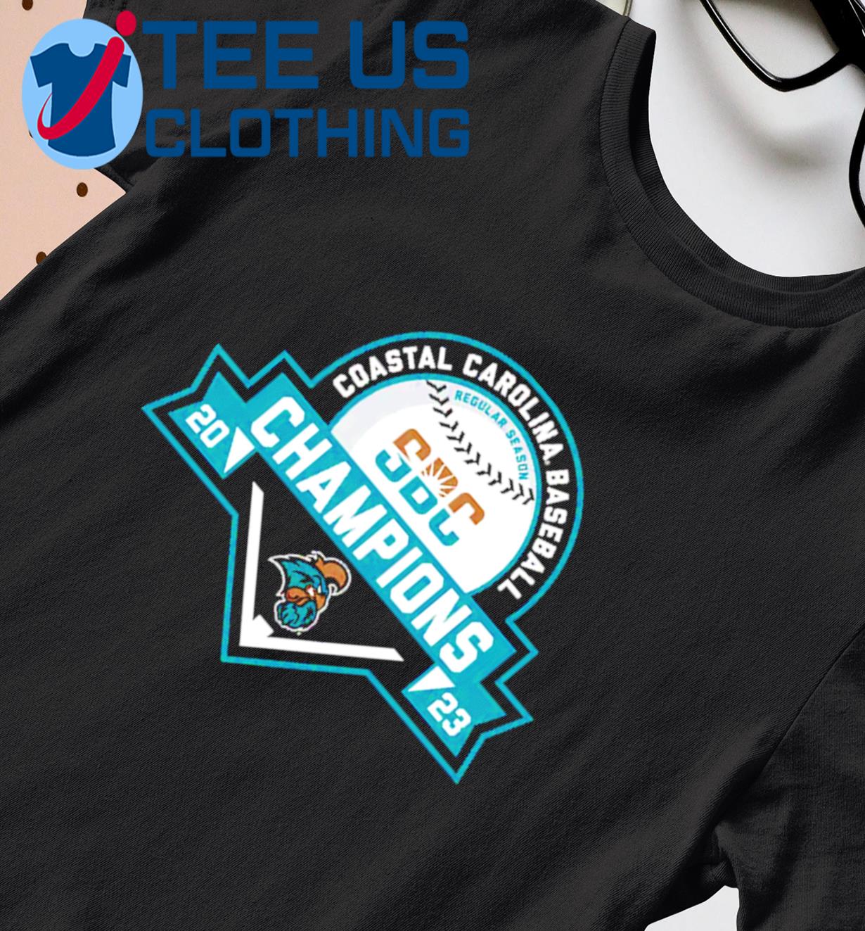 Coastal Carolina Chanticleers Sun Belt Baseball Regular Season Champions 2023 Shirt