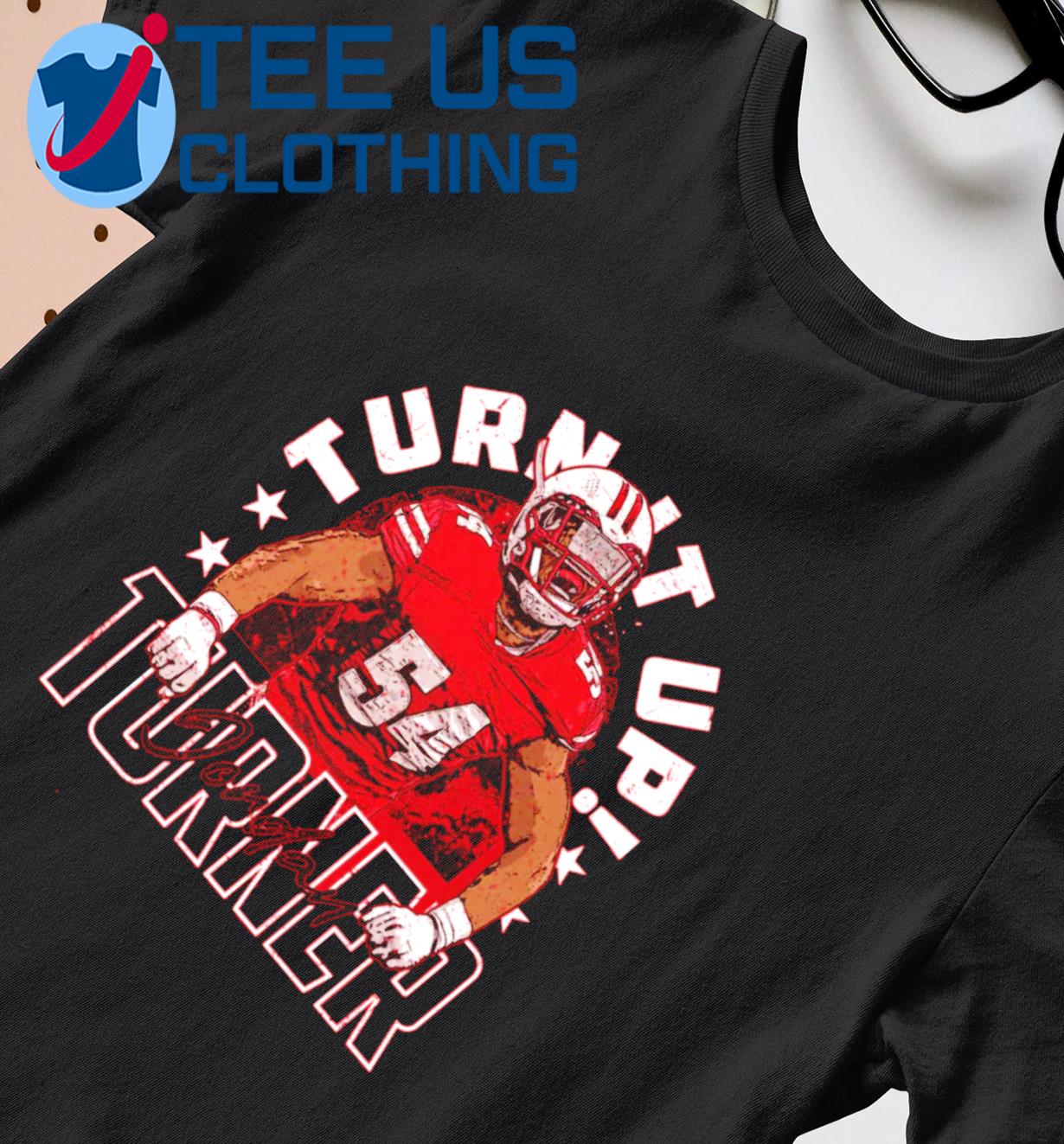 Jordan Turner Wisconsin Turn It Up Football NIL Shirt