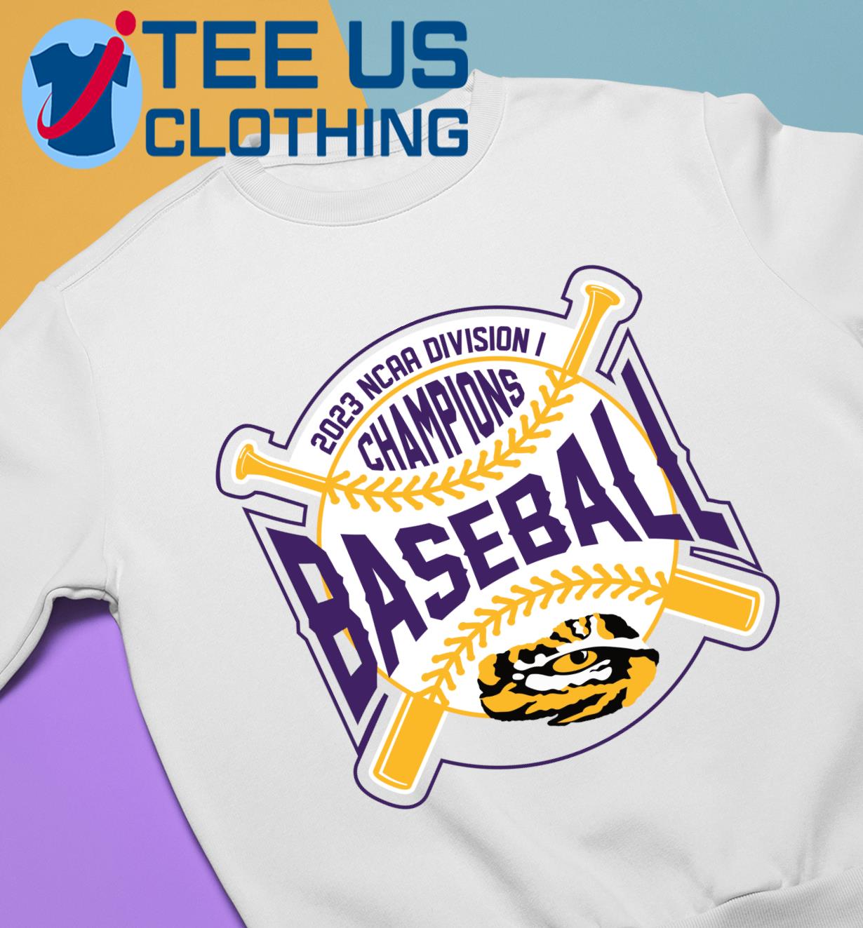 2023 NCAA Division I Champions Baseball LSU Tigers Baseball Shirt