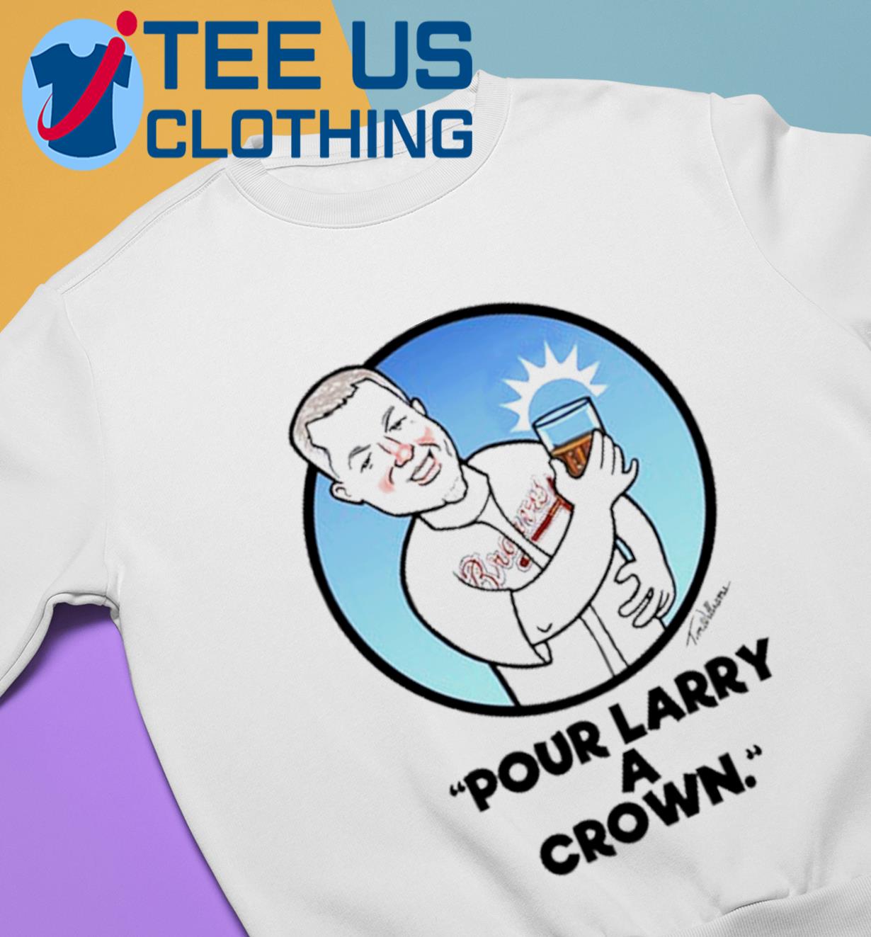 Chipper Jones Pour Larry A Crown T-Shirt 