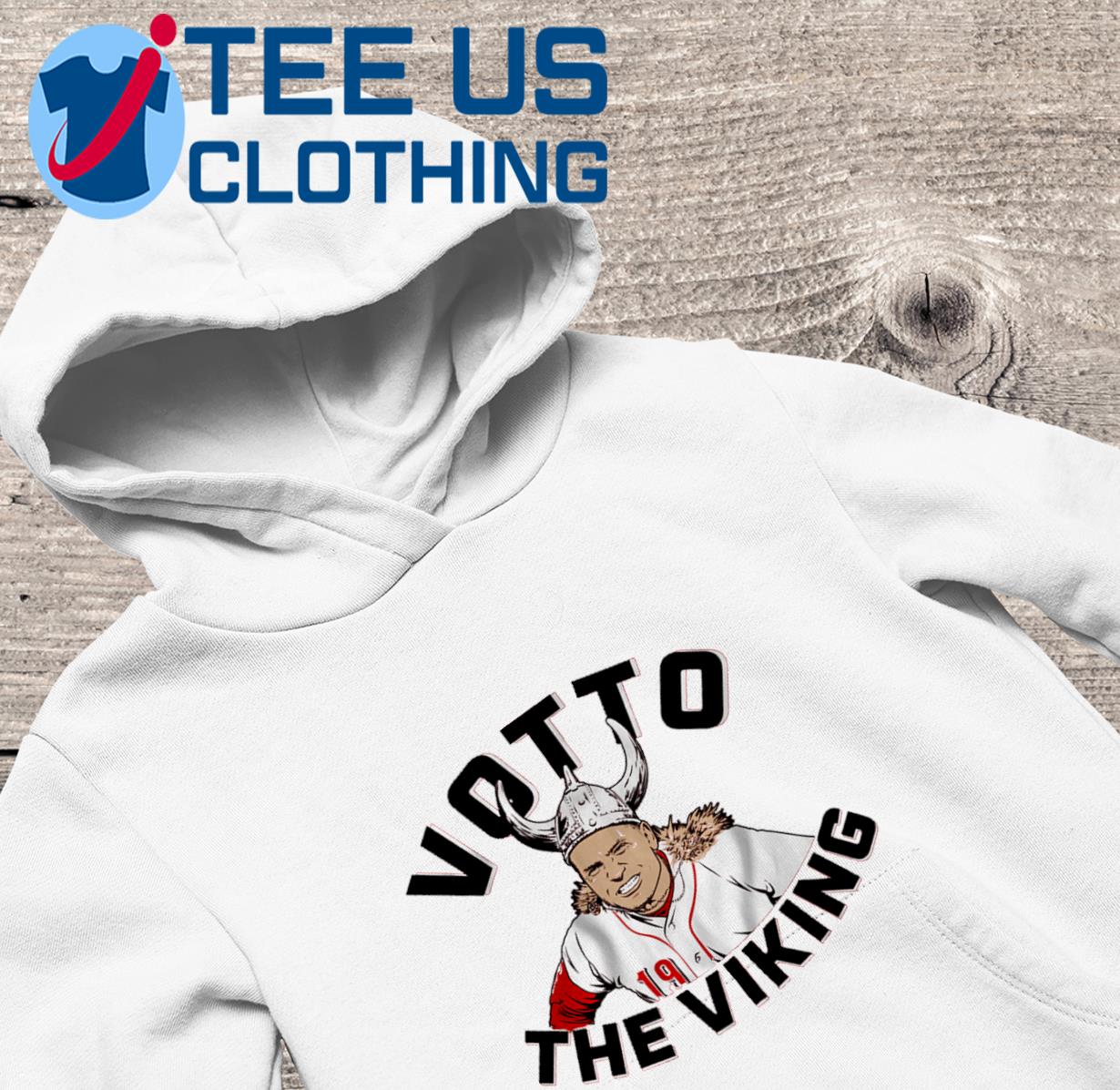 Breaking T Merch Cincinnati Reds Joey Votto The Vking Hoodied Sweatshirt -  Limotees