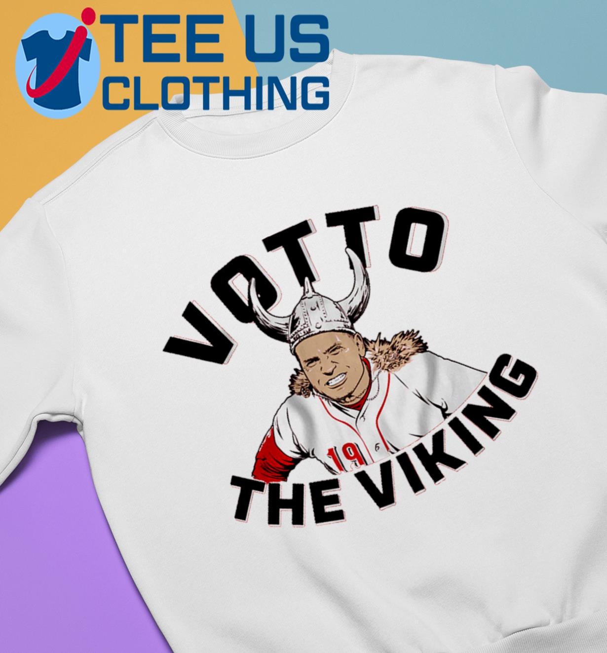 Breaking T Merch Cincinnati Reds Joey Votto The Vking Hoodied Sweatshirt -  Limotees