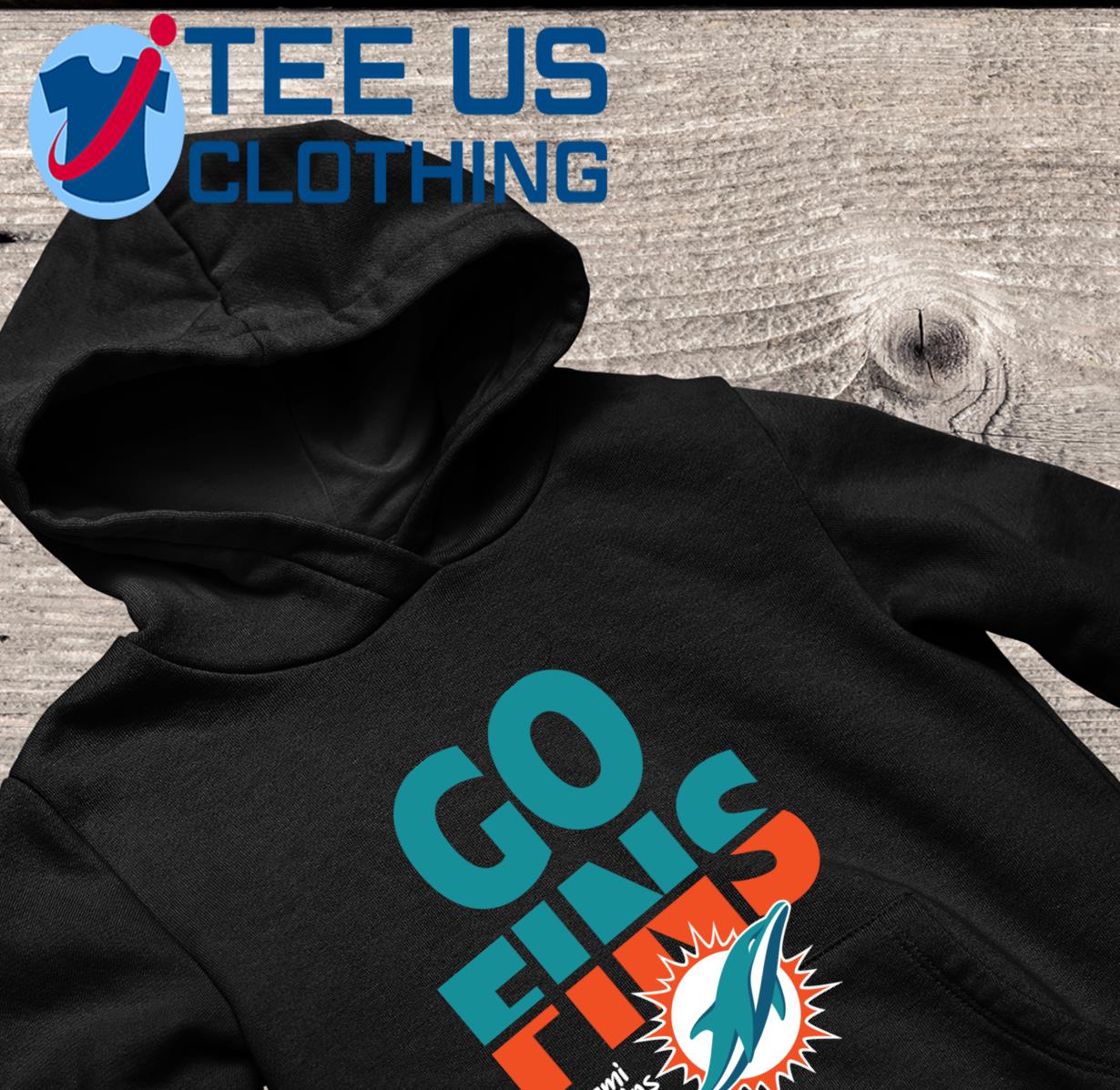 Miami Dolphins go Fins logo 2023 T-shirt, hoodie, sweater, long