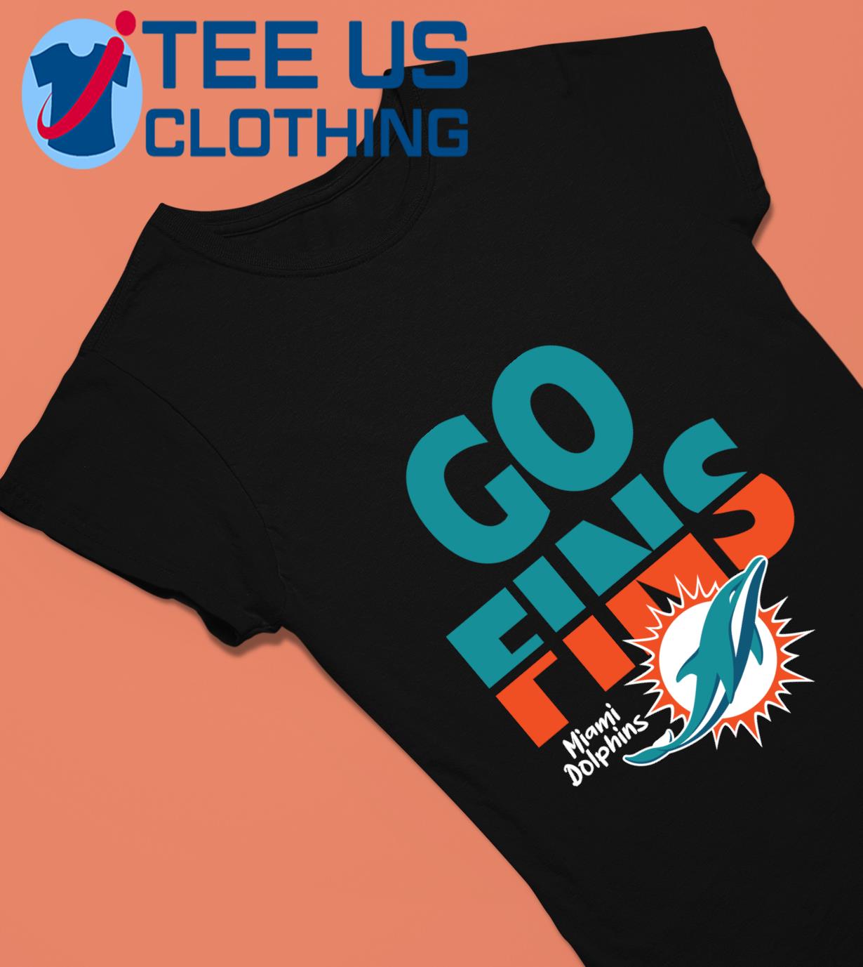 Miami Dolphins go Fins logo 2023 T-shirt, hoodie, sweater, long