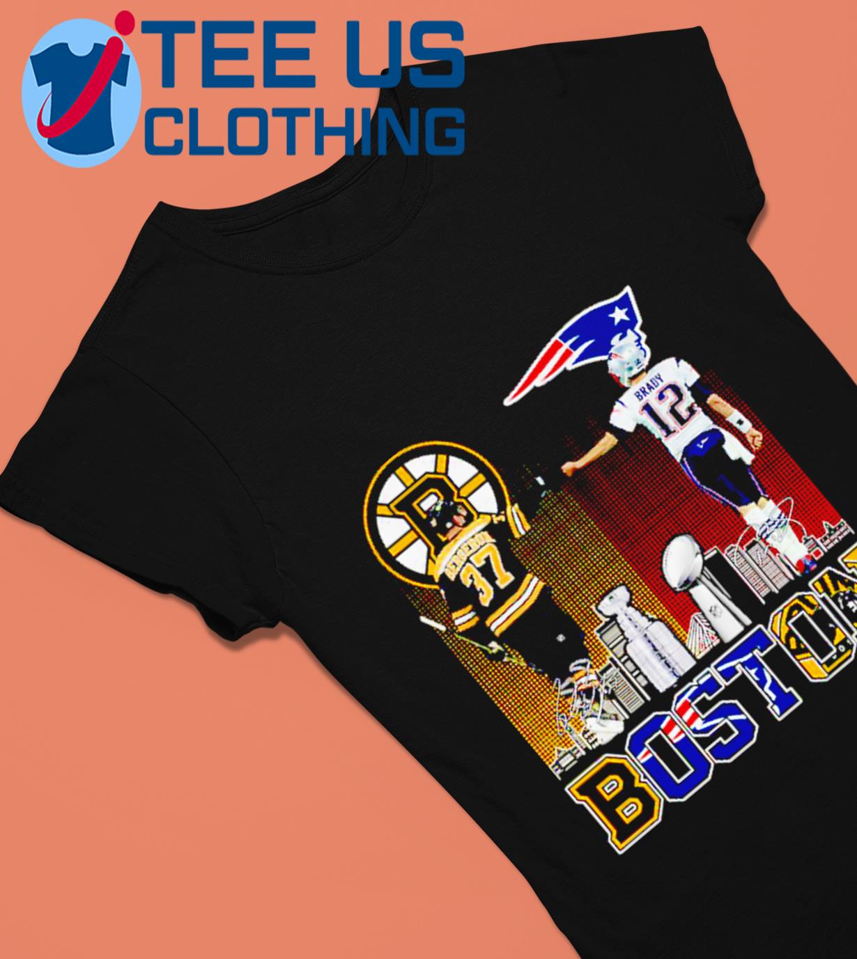 Boston Bruins bergeron and new england patriot Tom Brady champions shirt,  hoodie, sweater, long sleeve and tank top