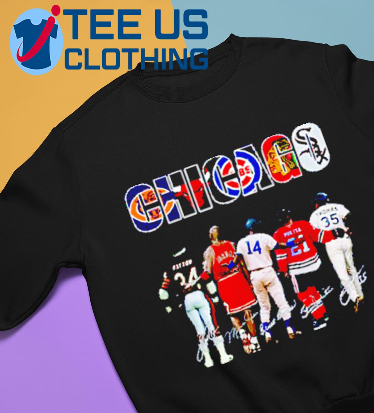 Official chicago bear Cubs white sox blackhawks bulls legends team shirt,  hoodie, sweatshirt for men and women