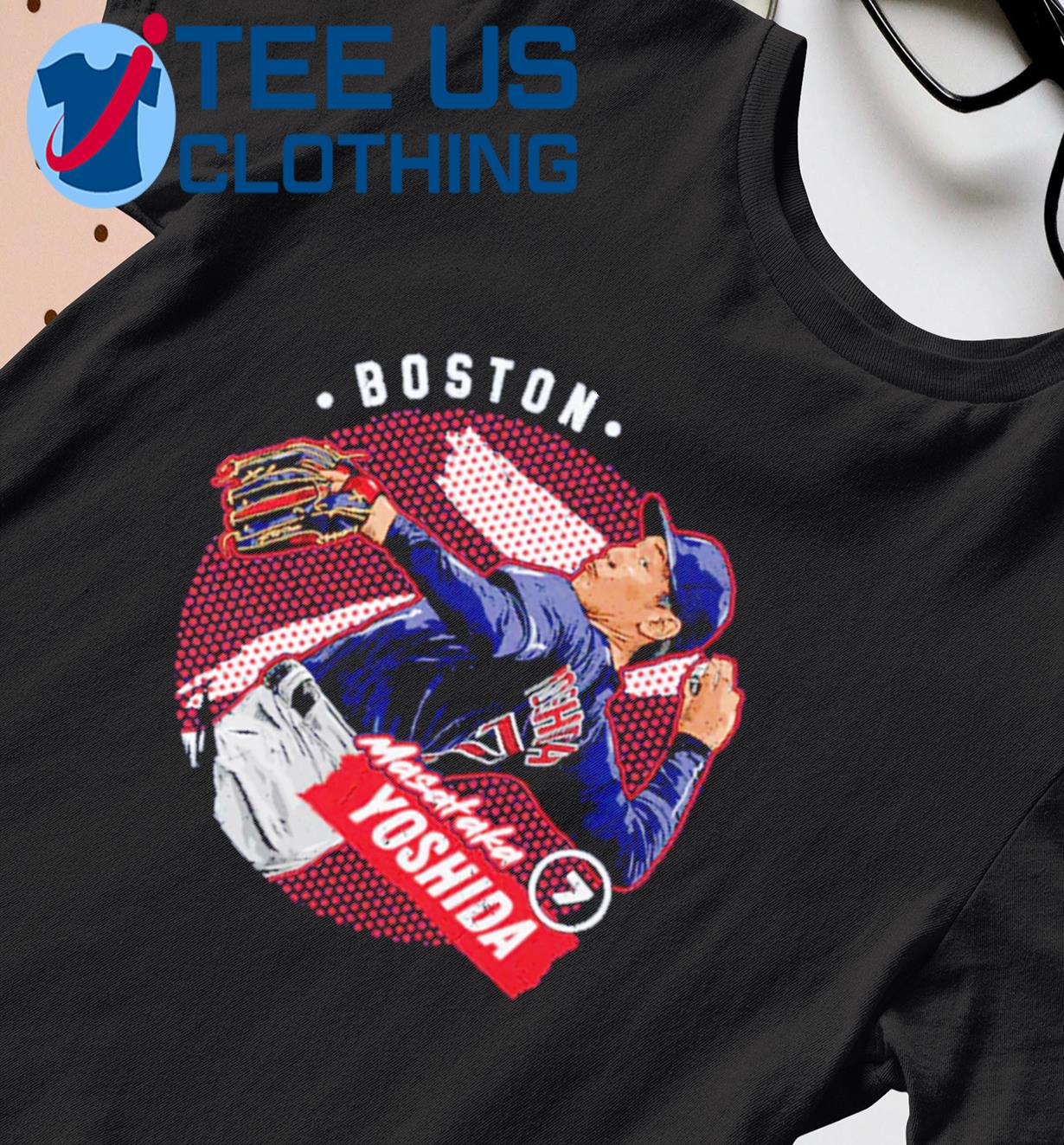 Official Masataka Yoshida Boston Card T-shirt Ladies Tee