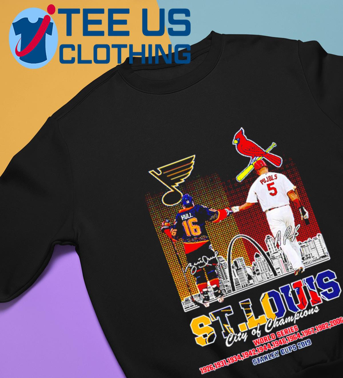 ST Louis City Of Champions Cardinals And Blues shirt, hoodie