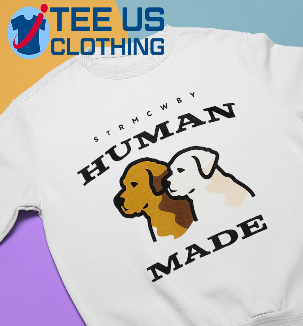 Human made dog funny T-shirt, hoodie, sweater, long sleeve and