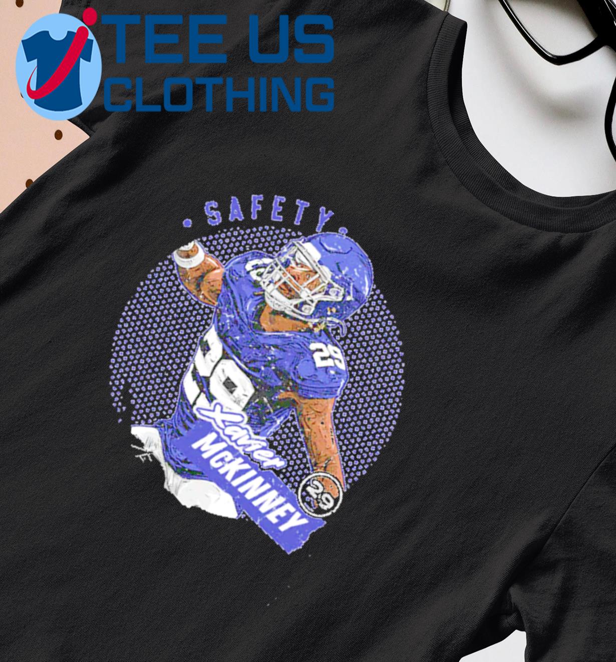 Xavier McKinney New York Giants Dots Safety shirt - Dalatshirt