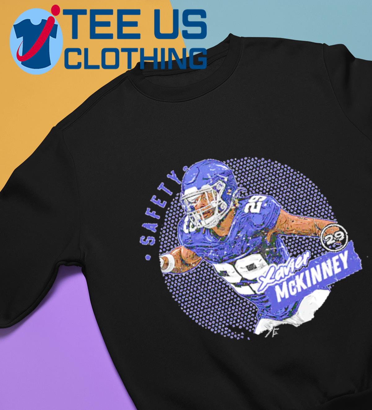 Xavier McKinney New York Giants Dots Safety shirt - Dalatshirt