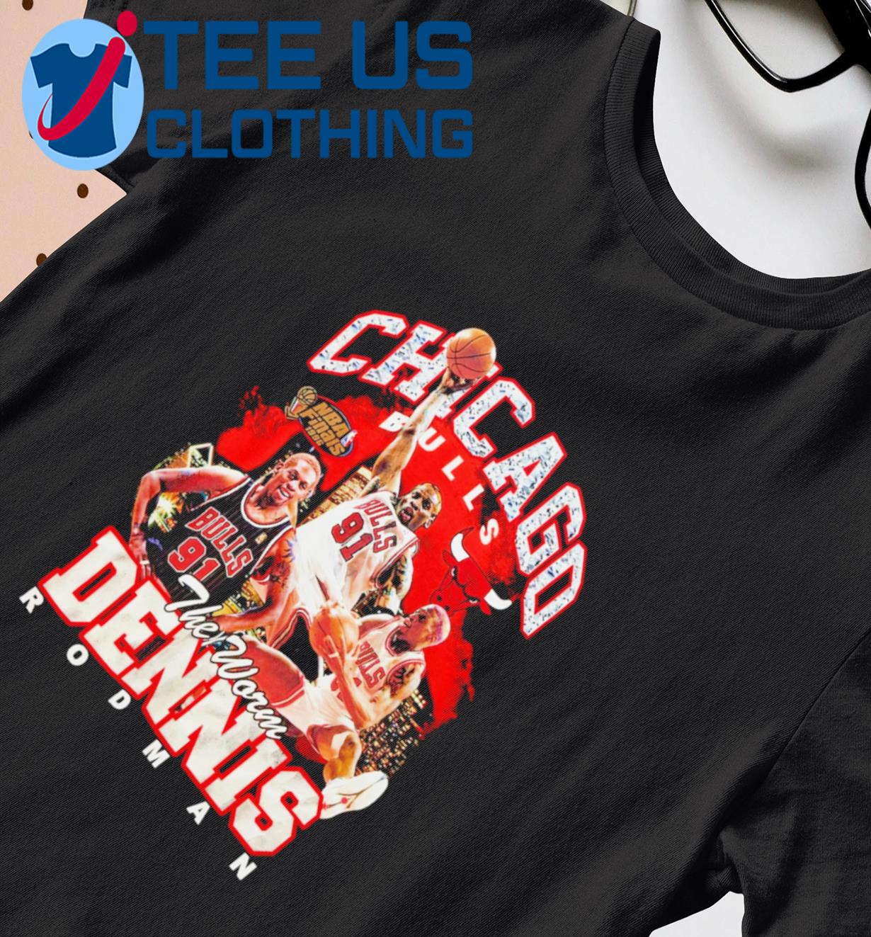 Dennis Rodman Chicago Bulls Hardwood Classics Bling Concert Player 2023  Shirt - Limotees