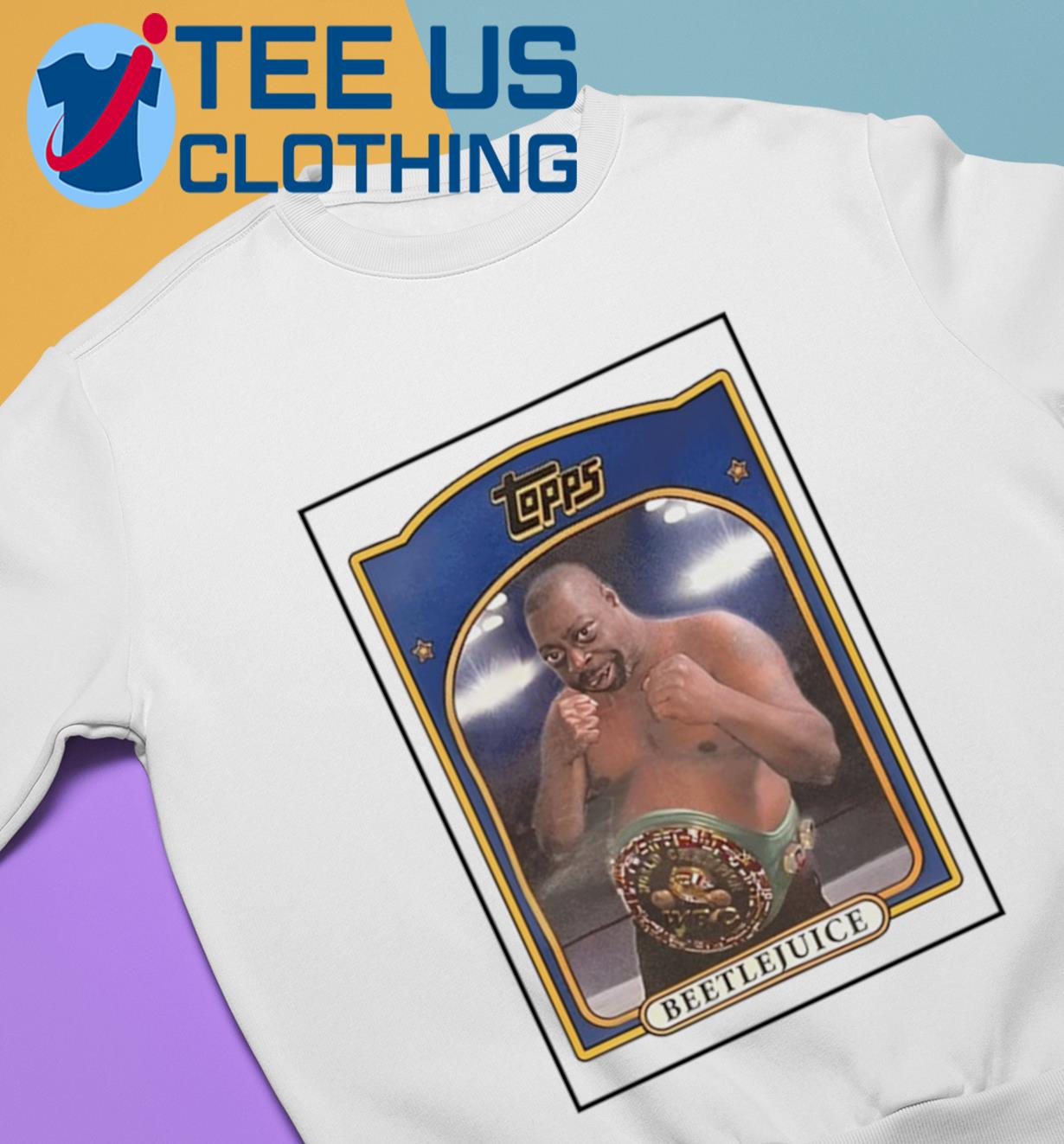 Christian Mccaffrey Wearing Beetlejuice Topps Boxing Shirt, hoodie