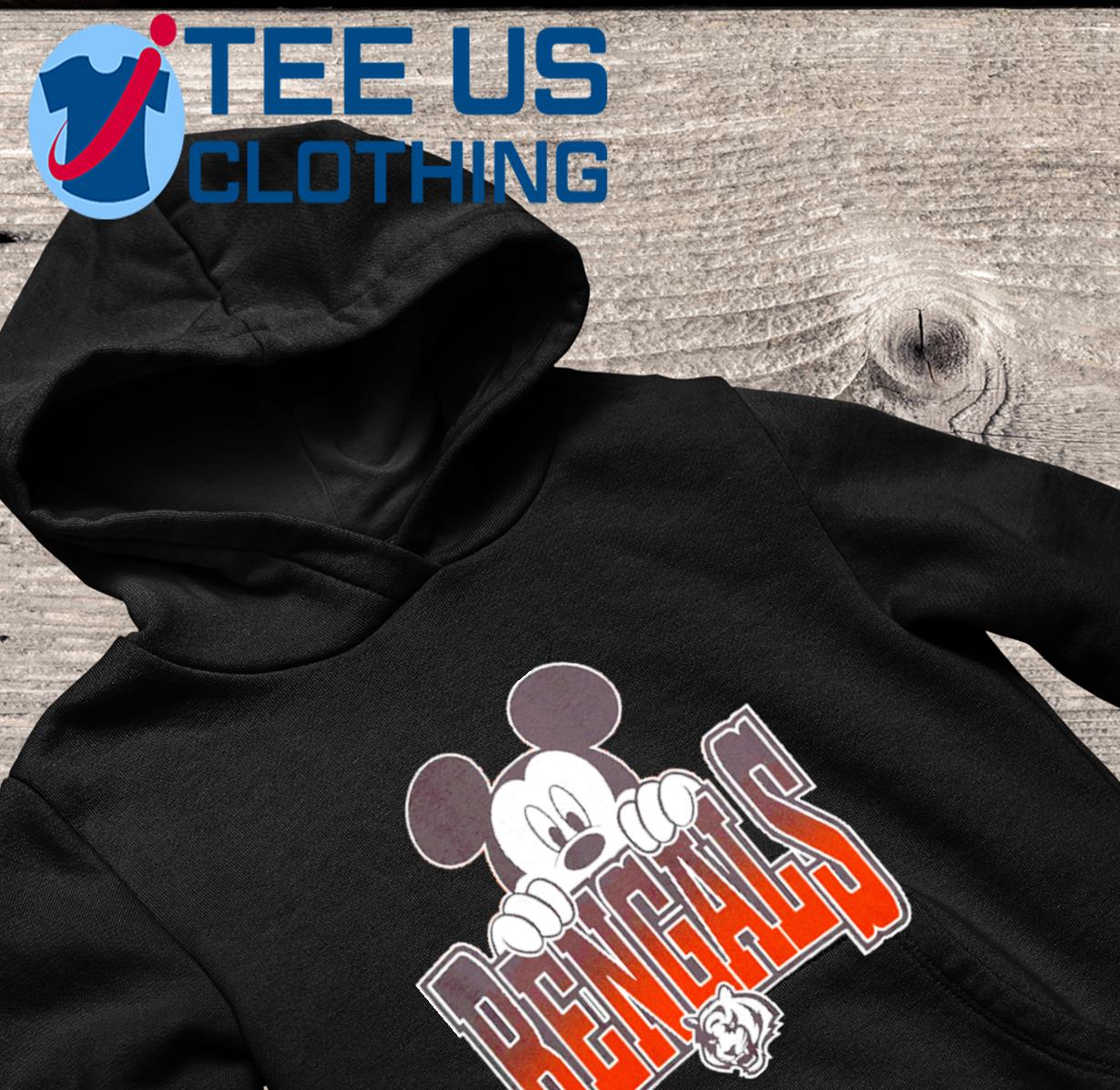 Cincinnati Bengals x Mickey Disney hang on shirt, hoodie, sweater, long  sleeve and tank top