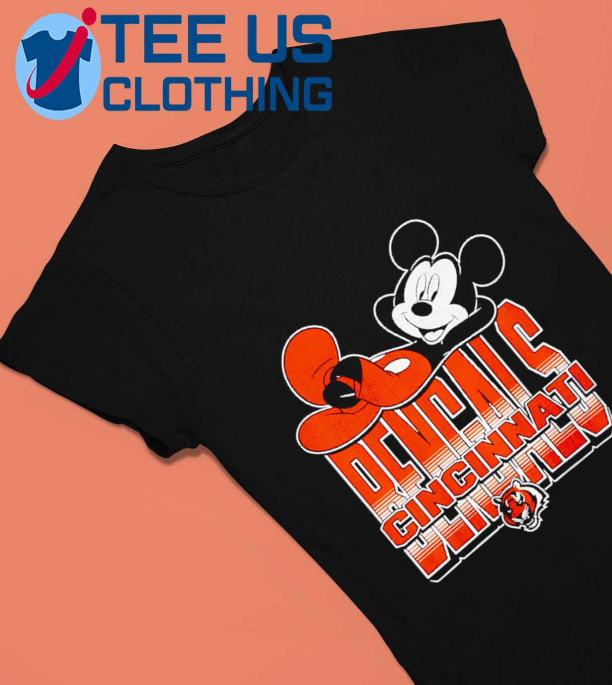 Disney Mickey-themed Cincinnati Bengals Shirt, Bengals Gifts Ideas