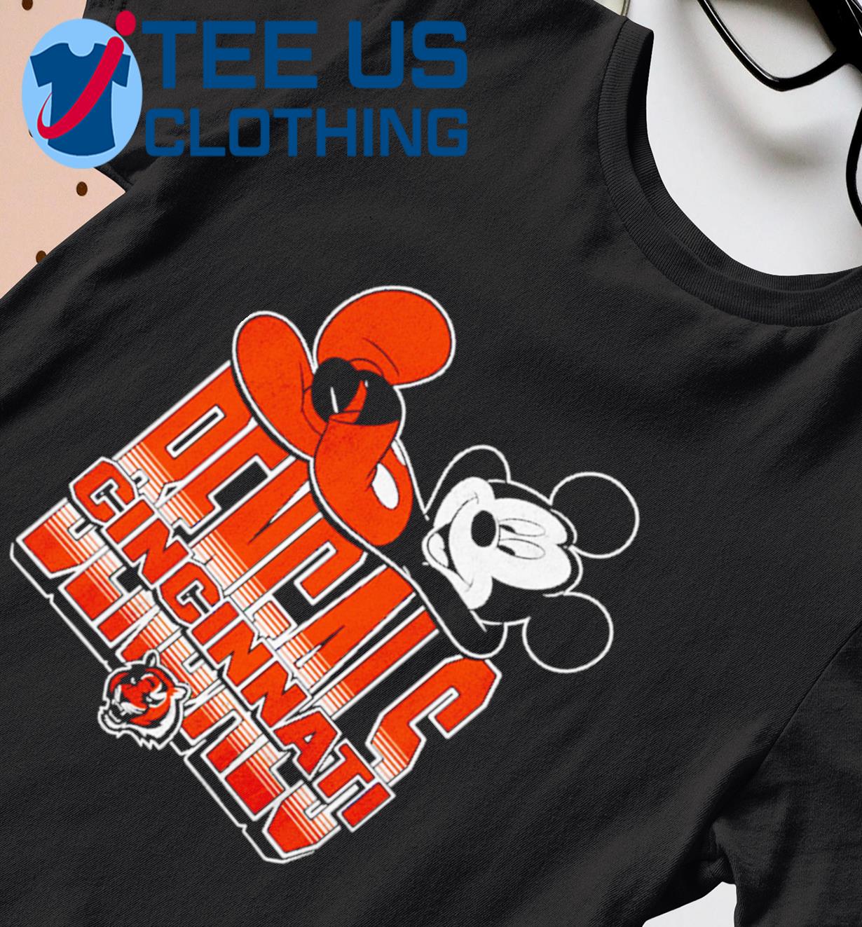 Disney Mickey-themed Cincinnati Bengals Shirt, Bengals Gifts Ideas