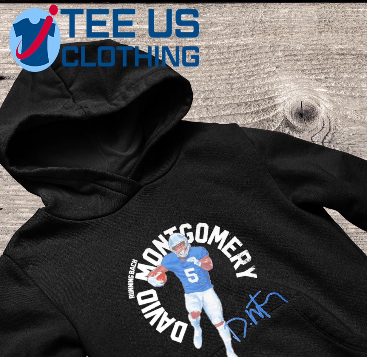 David montgomery detroit lions name shirt, hoodie, sweater, long sleeve and  tank top