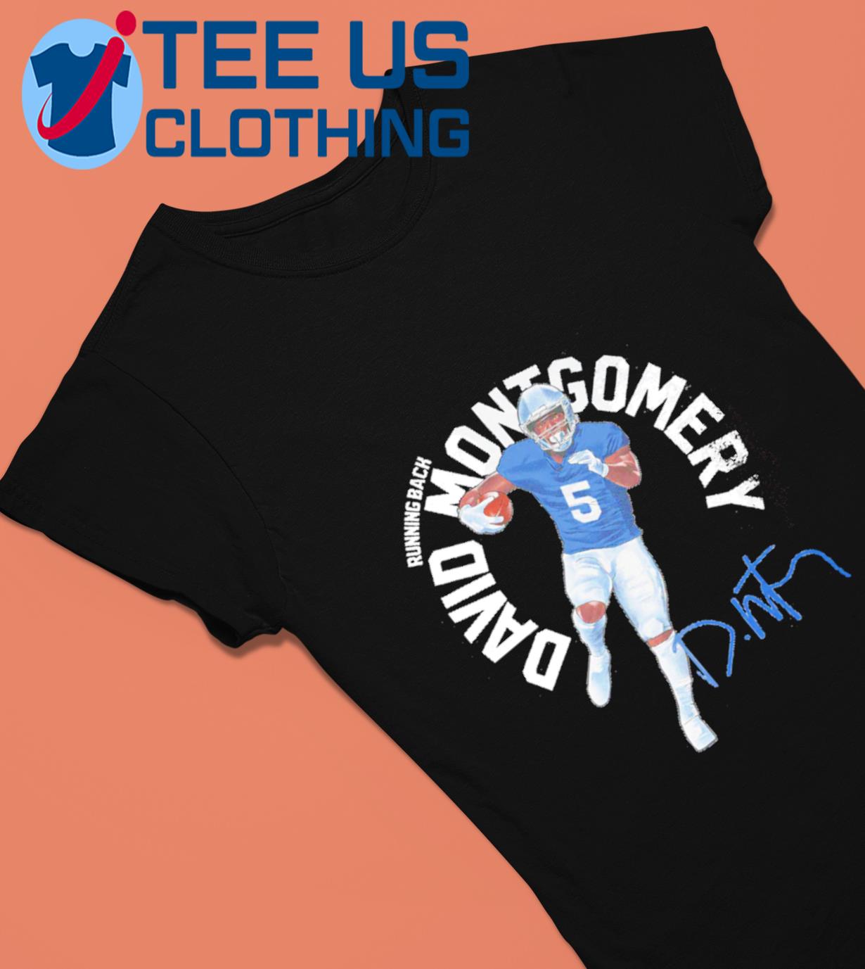 David montgomery detroit lions name shirt, hoodie, sweater, long sleeve and  tank top