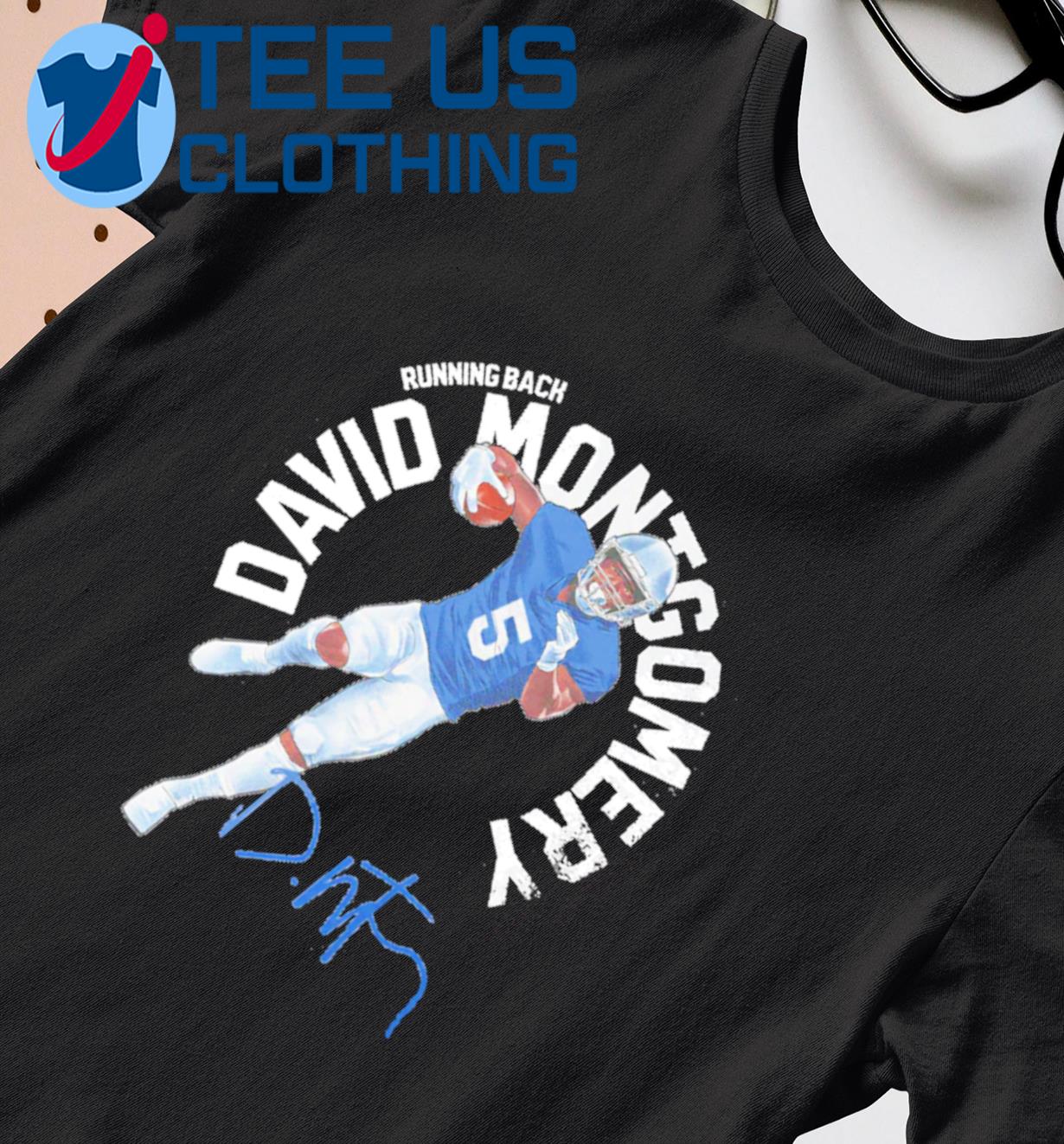 David Montgomery Shirt  Detroit Lions David Montgomery T-Shirts