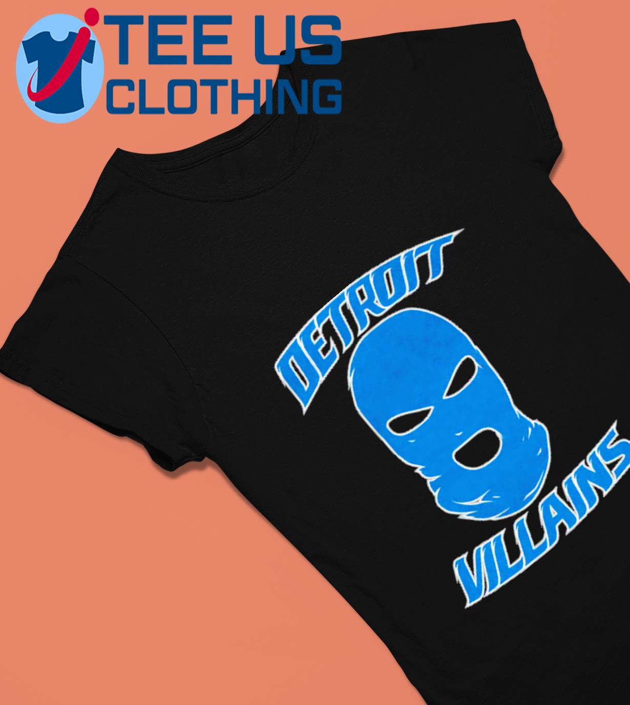 Detroit Lions Villians face mask shirt, hoodie, sweater, long sleeve and  tank top