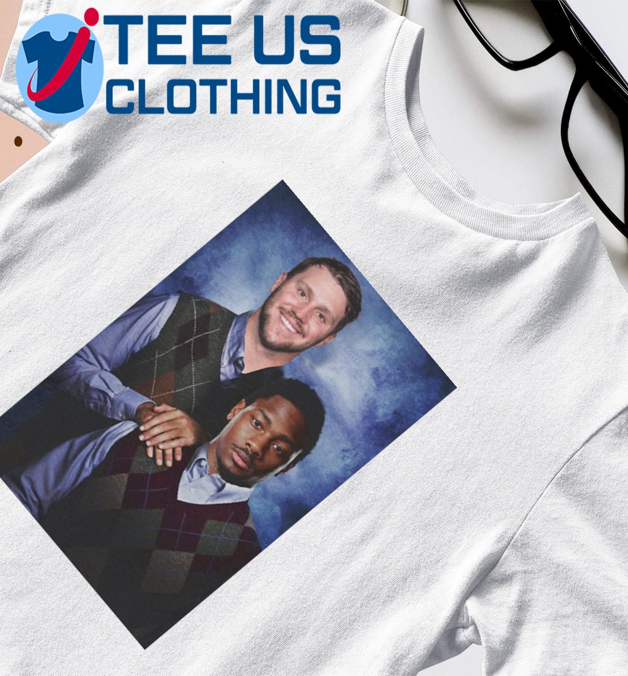 Josh Allen Stefon Diggs Buffalo Bills Funny Step Brothers Parody Sports Fan T  Shirt