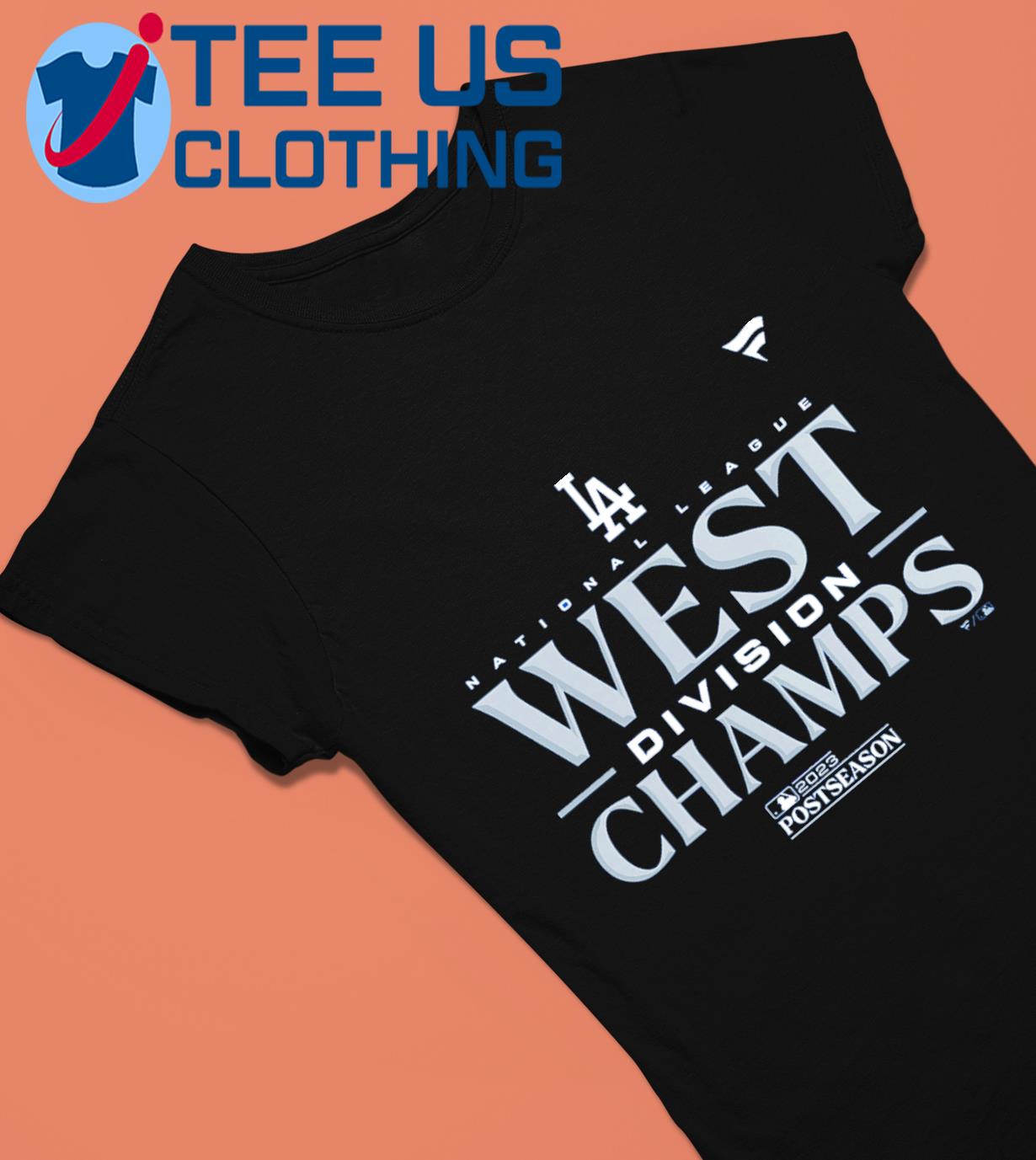 Women's Los Angeles Dodgers Fanatics Branded Royal 2023 NL West Division  Champions Locker Room V-Neck T-Shirt