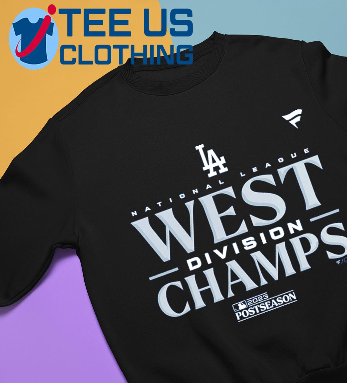 Women's Fanatics Branded Royal Los Angeles Dodgers 2023 NL West Division Champions Locker Room V-Neck T-Shirt