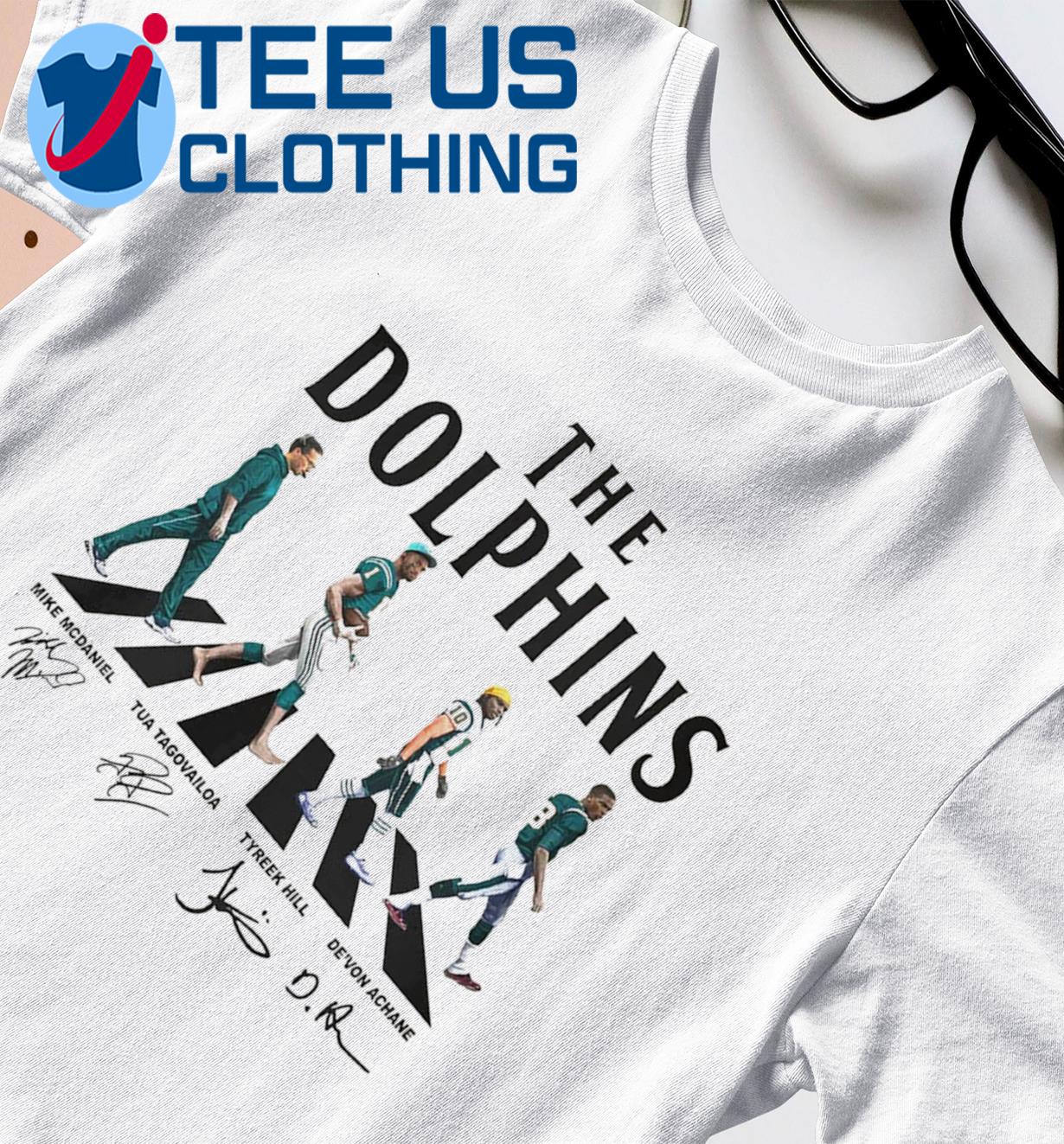 The Miami Dolphins abbey road signatures shirt, hoodie, sweater, long  sleeve and tank top