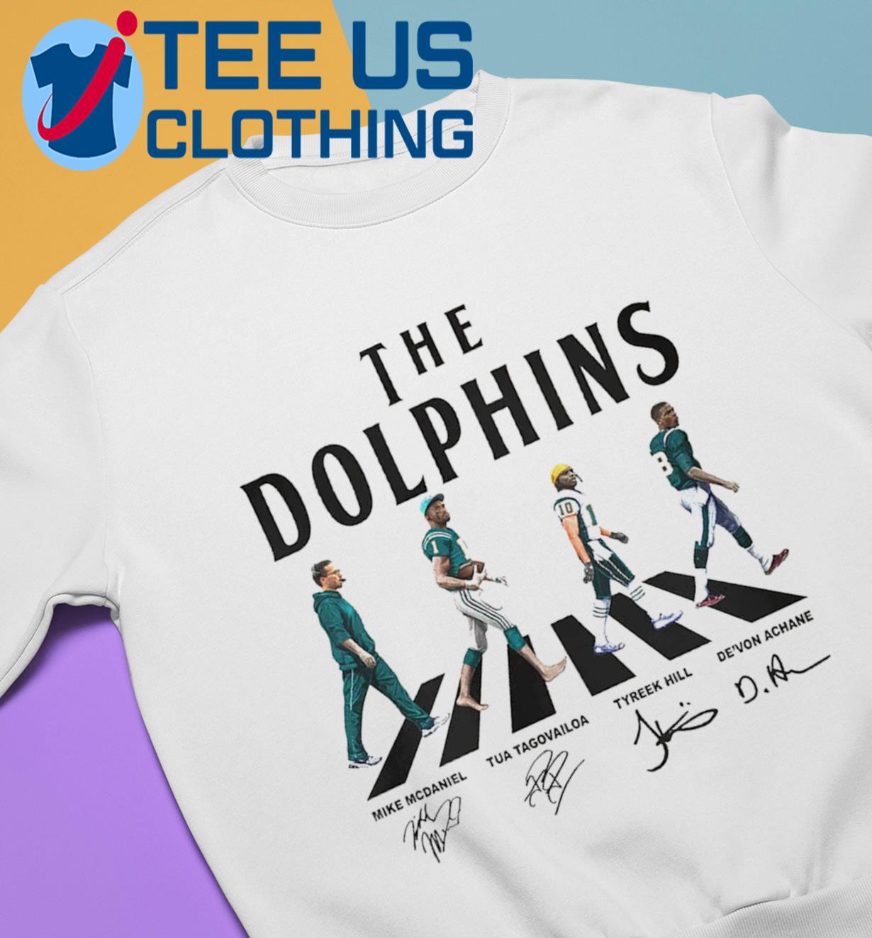 The Miami Dolphins abbey road signatures shirt, hoodie, sweater, long  sleeve and tank top