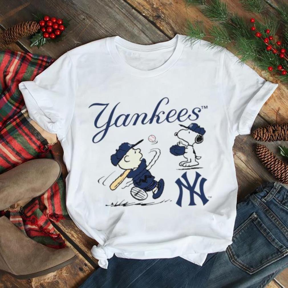 Charlie brown and snoopy new york yankees baseball team logo shirt, hoodie,  sweater, long sleeve and tank top