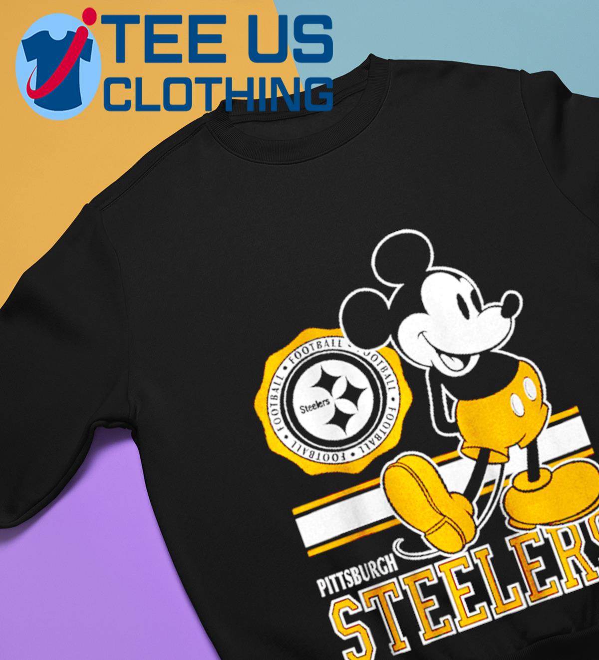 NFL Pittsburgh Steelers Mickey Mouse Disney Super Bowl Football T Shirt -  Rookbrand