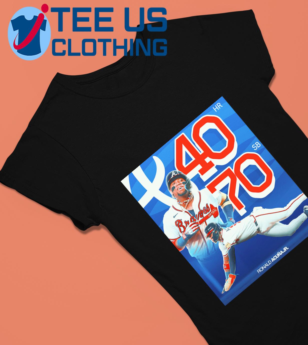 Official ronald Acuna Jr 40 Home Runs Atlanta Braves Poster shirt, hoodie,  sweater, long sleeve and tank top