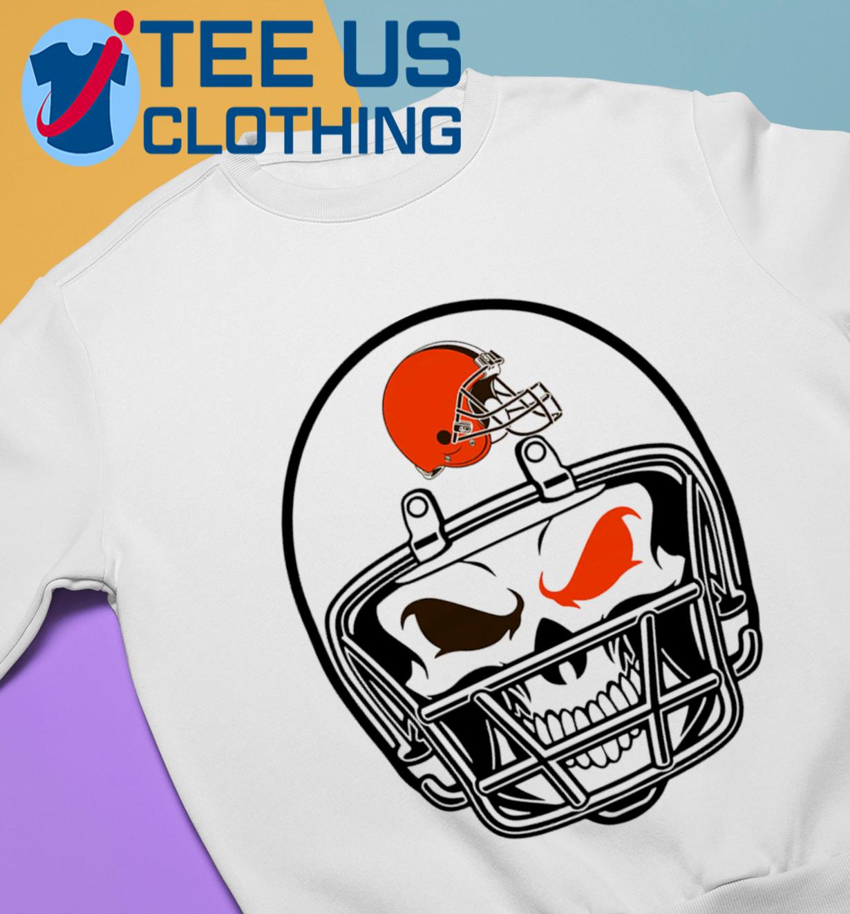 Cleveland Browns Skull Helmet Shirt